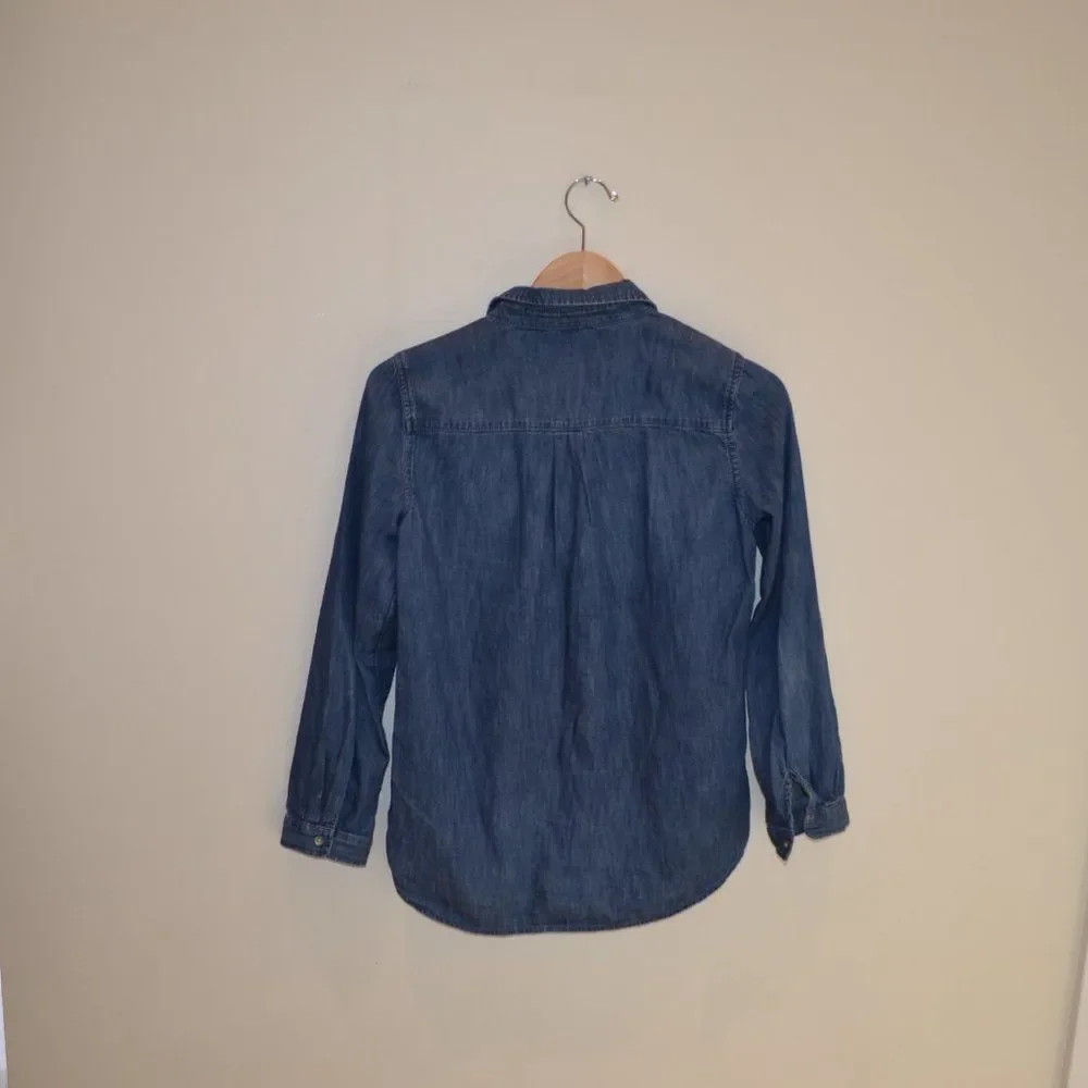 Gap Girl's or Women's Jean Button Down Shirt